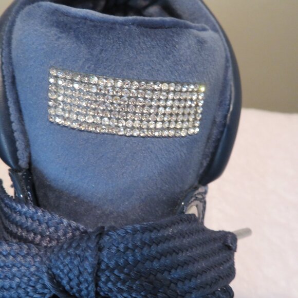 Women's Skechers Velvet Rhinestones High Top Sneakers - Picture 7 of 8